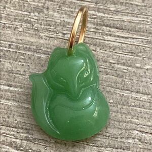 5/$10❤️❤️❤️NEW Aventurine Stone Fox Charm Pendant